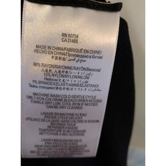 Bcbg Maxazria Dress Black Sleeveless Strapy Lined Back Sz L - Picture 11 of 11